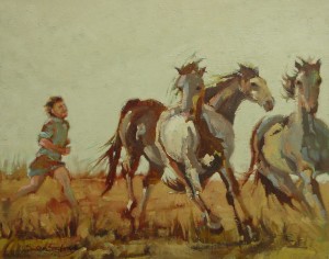 Running with the Horses 16x20 oc f2